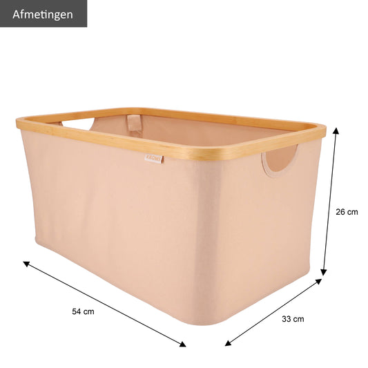 Wasmand opvouwbaar Zand 45L