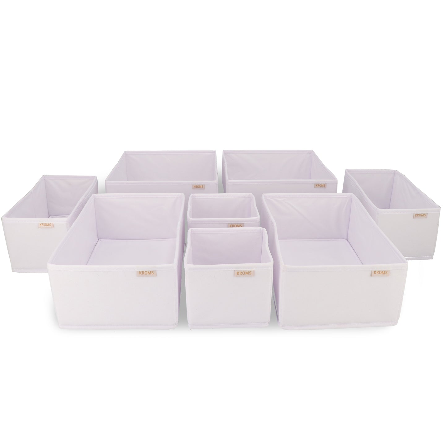 Ensemble de rangement de 8 tiroirs blancs