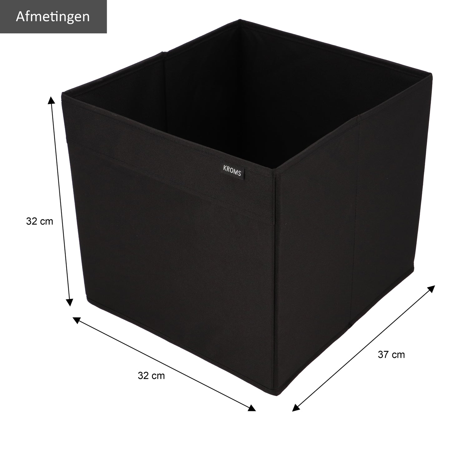 Organizer XXL Zwart 37x32x32cm P/2