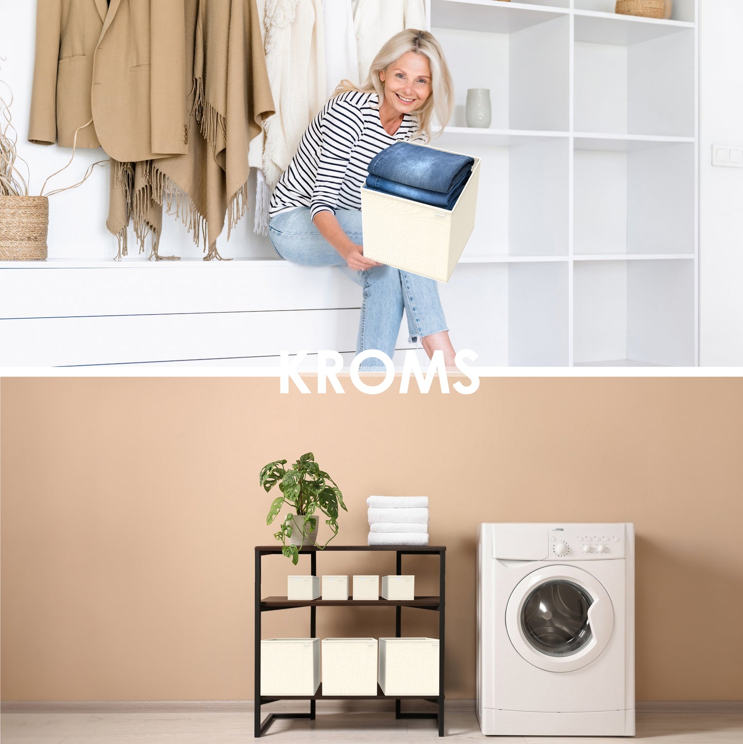 Organizer XL Beige 27x27x28cm P/2