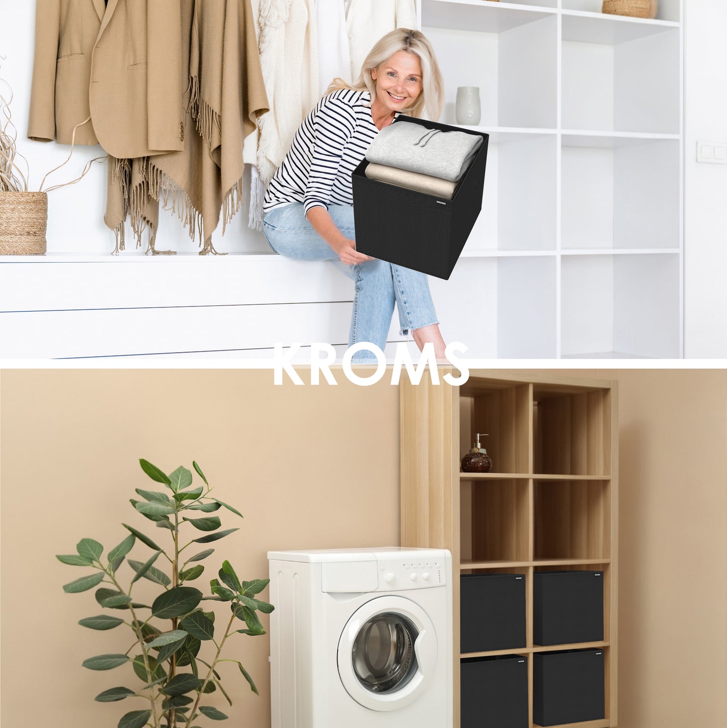 Organizer XXL Zwart 37x32x32cm P/2