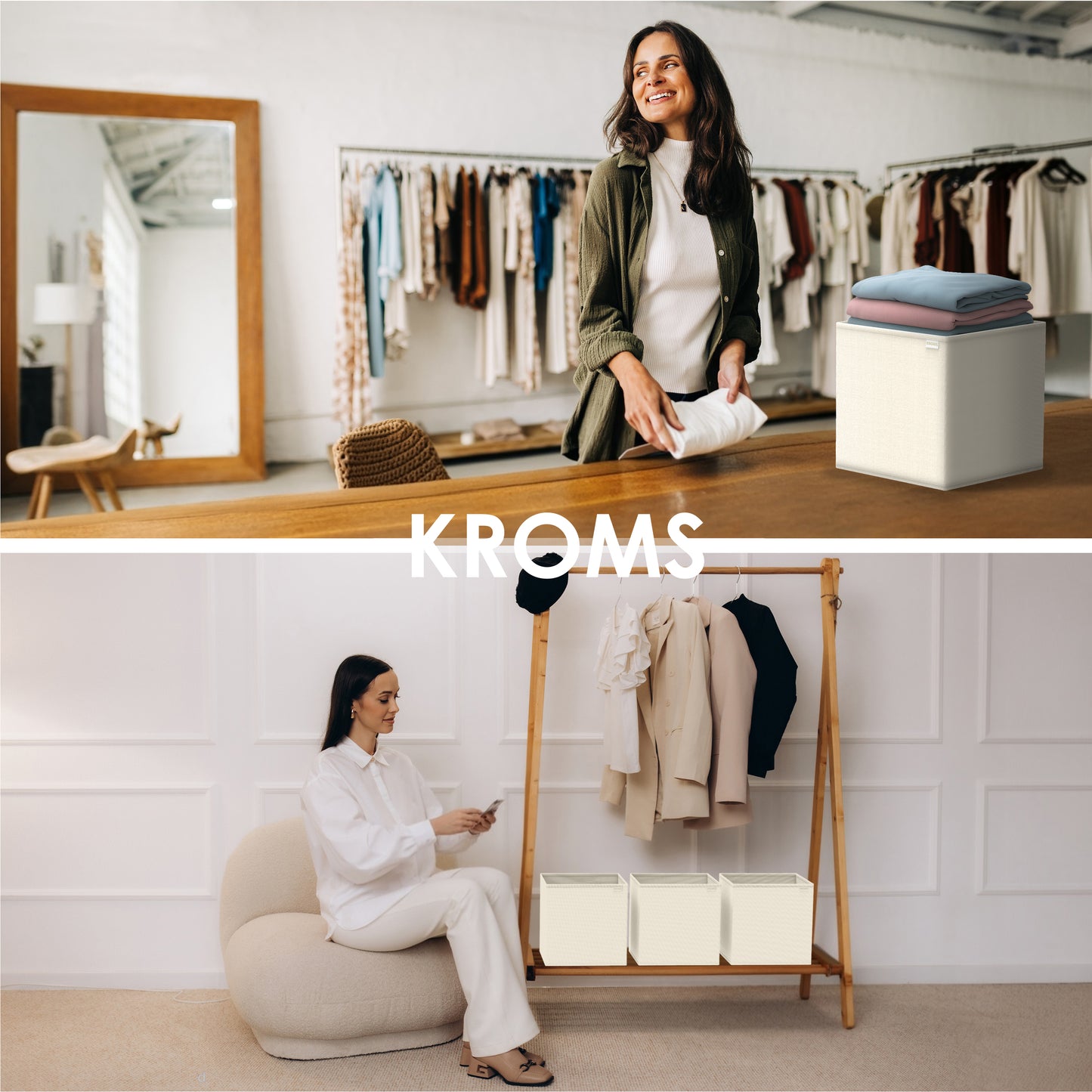 Organizer XL Beige 27x27x28cm P/2