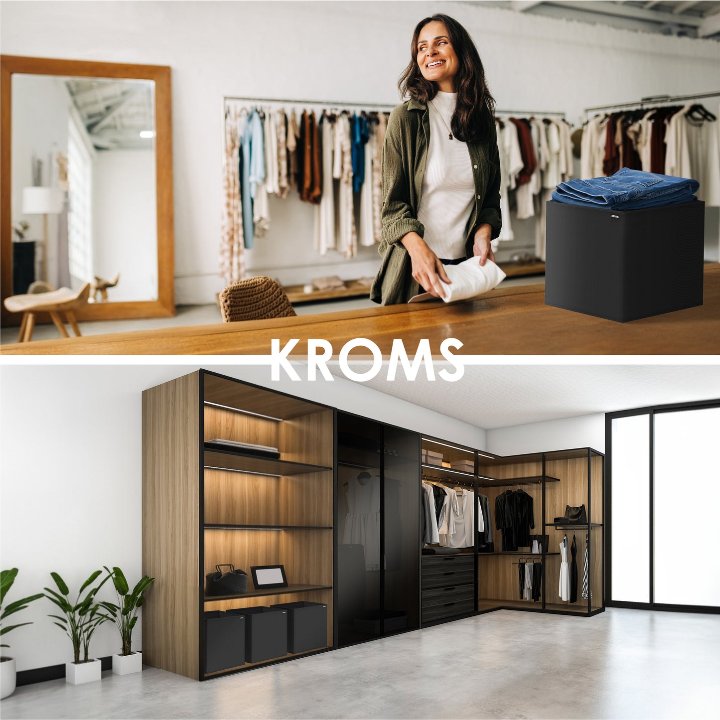 Organizer XXL Zwart 37x32x32cm P/2