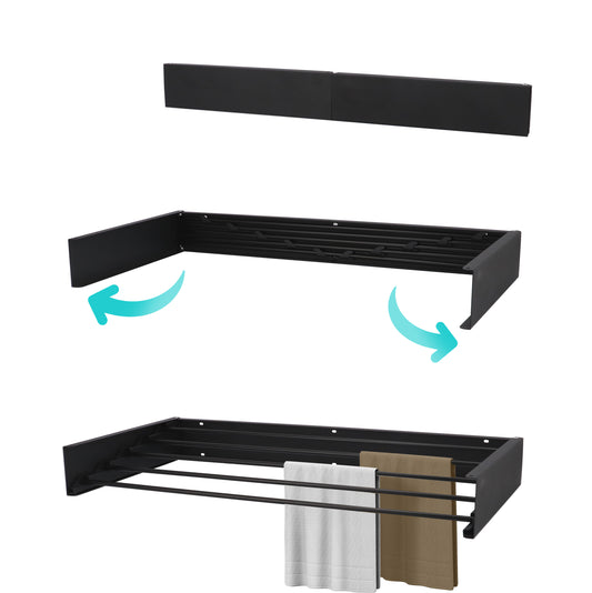 Wanddroogrek Full Color Zwart 80 cm