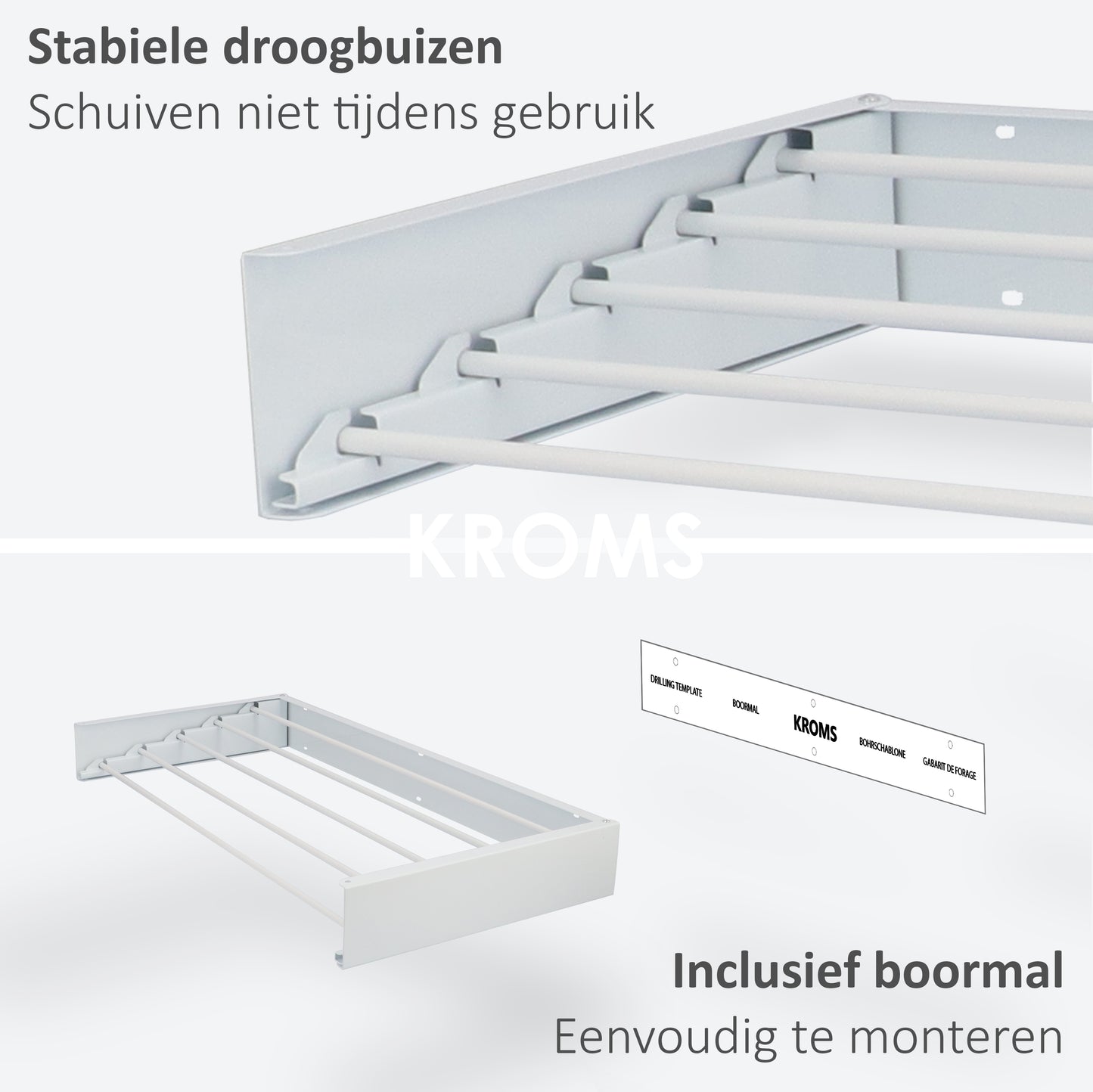 Wandwäscheständer Full Color Weiß 80 cm